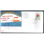 2000 Envelope "Criança e Cidadania" 13.07.2000 Brasilia DF 20.097 com uma dobra ao centro