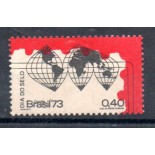 C795c 1973 dia do selo, letra C bem difícil , com goma original 20.119  N