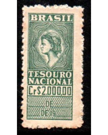 Tesouro Nacional Cr$2.000,00 verde claro novo 20.175
