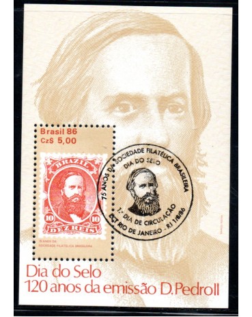 1986 B72 Sociedade Filatélica Brasileira, CBC RJ - Mint 22.264