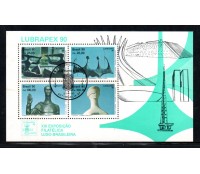 1990 B87 Lubrapex 90, XIII Exposição Filatélica Luso-Brasileira, CBC-DF Dia da Filatelia Clássica, novo 22.277