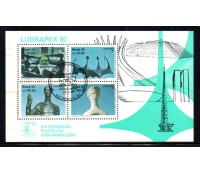 1990 B87 Lubrapex 90, Exposição Filatélica Luso-Brasileira, CBC-DF, dia do Congresso Luso-Brasileiro de Filatelia, novo 22.283