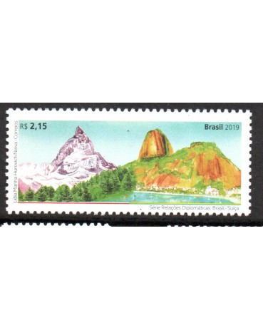 C3875 Relações Diplomáticas Brasil-Suíça 22.478 Mint