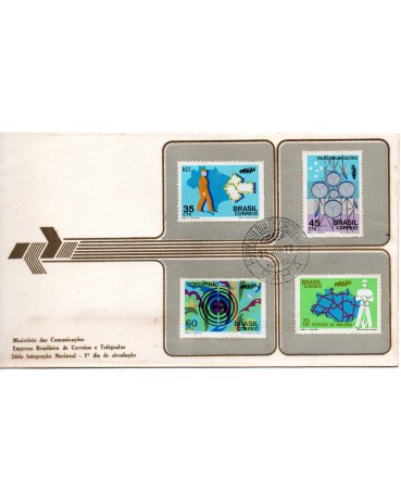 Fdc003/1972 integração Nacional , Preço do Catálogo "350,00 UFS = R$1.225,00" 22.515
