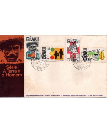 Fdc011/1972 A terra e o homem , valor no catálogo R$271,50 - 22.520