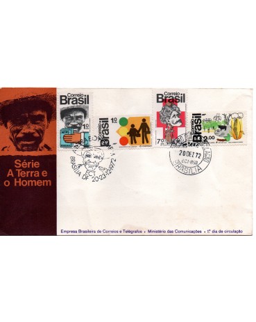 Fdc011/1972 A terra e o homem, valor pelo catálogo R$752,50 - 22.521