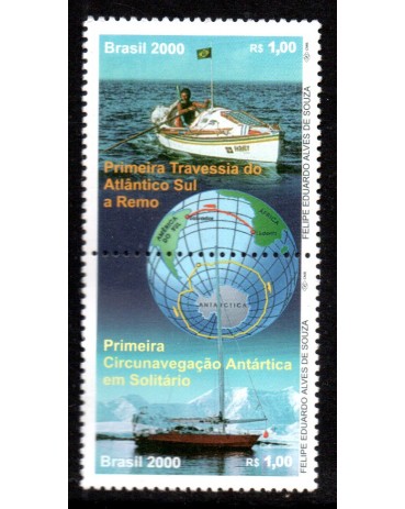 C2282/2283 1ª Travessia do Atlântico Sul a Remo e 1ª Circunavegação Antártica em Solitário M 22.654