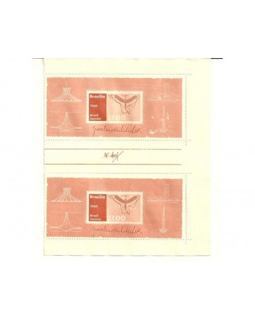 CONJUNTO DE DOIS BLOCOS 14 - RARIDADE - VER DETALHES. 1858