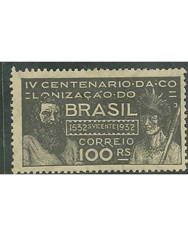 C42/1932  100 réis  Fundação S.Vicente  - Novo 1888