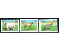 C864/866 Série Animais Brasileiros "Tabapuã, Cavalo Crioulo, Fila Brasileiro 23.109 M