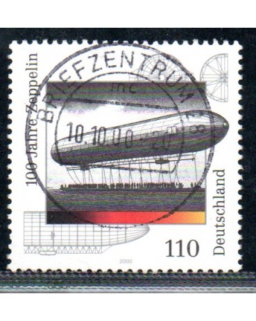 Alemanha 2000 Centenário do 1º Voo do Zeppelin 23.119 Usado