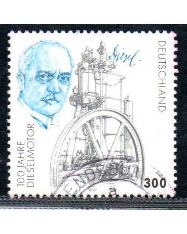 Alemanha 1997 Rudolf Diesel 100 anos do motor diesel, 23.121 Usado