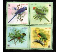 C2382/2385  "Destacado do Bloco B119" Aves 23.397 Novo