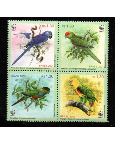 C2382/2385  "Destacado do Bloco B119" Aves 23.397 Novo