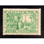 C77/1934 Quarto centenário do Nascimento de José de Anchieta 23.398 Mint