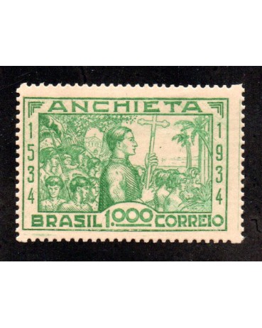 C77/1934 Quarto centenário do Nascimento de José de Anchieta 23.398 Mint