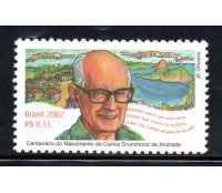 C2491 Centenário do nascimento de Carlos Drummond de Andrade 23.436 Novo