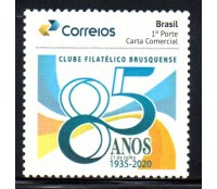 PB162 85 Anos do Clube Filatélico Brusquense 2020 - 23.613