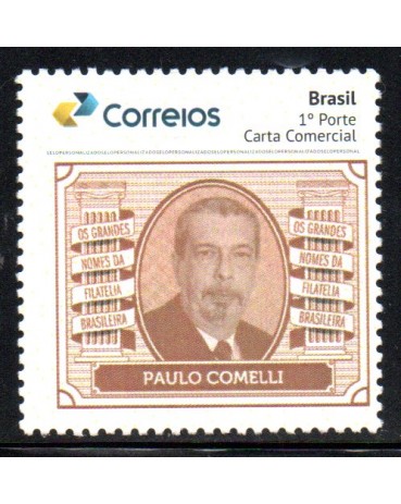 PB166 Grandes Nomes da Filatelia Brasileira Paulo Comelli 2020 - 3.619