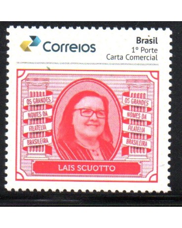 PB171 Grandes Nomes da Filatelia Brasileira Laís Scuotto 2020 -  23.644