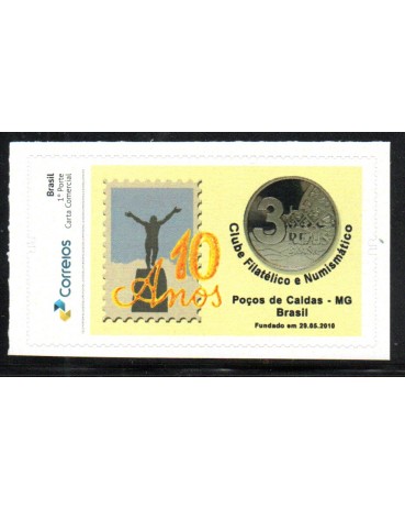 PB174 Clube Filatélico e Numismático de Poços de Caldas - MG  2020 - 23.647