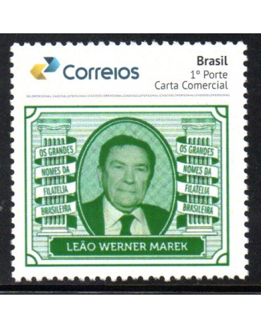 PB176 Grandes Nomes da Filatelia Brasileira Leão Werner Marek  2020 - 23.649