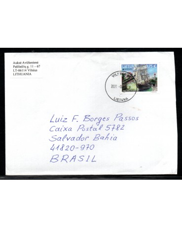 Lituânia, Circulado para Salvador (BA) 23.839