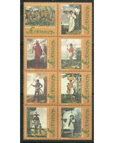 C2497/2504 MINT ETNOGRAFIA BRASIELIRA 2002 - 1998 Mint