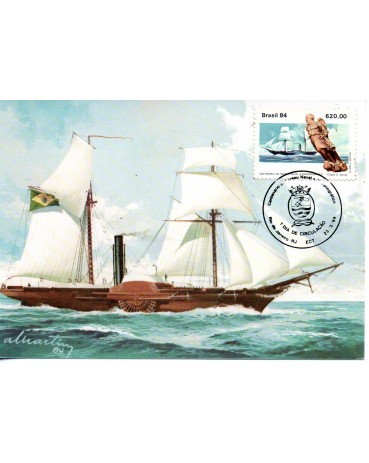 1984 Máximo Postal 85 Centenário do Museu Naval e Oceanográfico 24.178 CBC-RJ