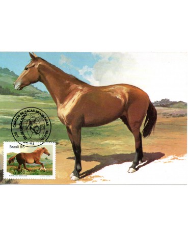 1985 Máximo Postal 109 Cavalo de Raças Brasileira, Mangalarga Marchador 24.195