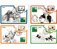 1993 Máximos Postais 177/180 Bienal Internacional de Quadrinhos 24.213