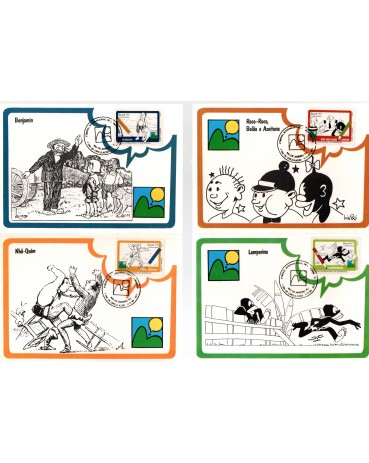 1993 Máximos Postais 177/180 Bienal Internacional de Quadrinhos 24.213