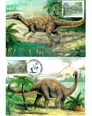 1995 Máximos Postais 197/198 Série Dinossauros 24.228