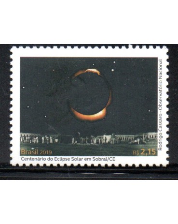 C3820 Centenário do Eclipse Solar em Sobral/CE 24.287 Mint