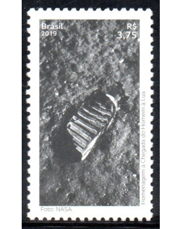 C3831 Homenagem à Chegada do Homem à Lua 24.295 Mint