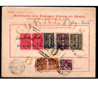 Vale Postal Nº156 em Cachoeira-Bahia no dia 11/06/1938 - 24.315. pequeno rasgo na direita