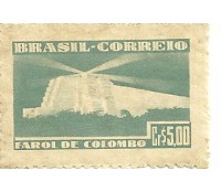 C222 - FAROL DE COLOMBO  N .Este selo aparece normalmente com dobras realizadas na casa da Moeda antes da impressão. Na época não existia ambiente climatizado durante a fabricação dos selos e as folhas eram dobradas p/ facilitar a impressão. 2039