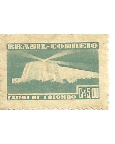 C222 - FAROL DE COLOMBO  N .Este selo aparece normalmente com dobras realizadas na casa da Moeda antes da impressão. Na época não existia ambiente climatizado durante a fabricação dos selos e as folhas eram dobradas p/ facilitar a impressão. 2039