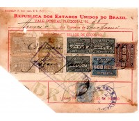 Vale Postal Nº35 de Cachoeira-Bahia no dia 09/05/1935 - 24.359, observe cortes  nos cantos