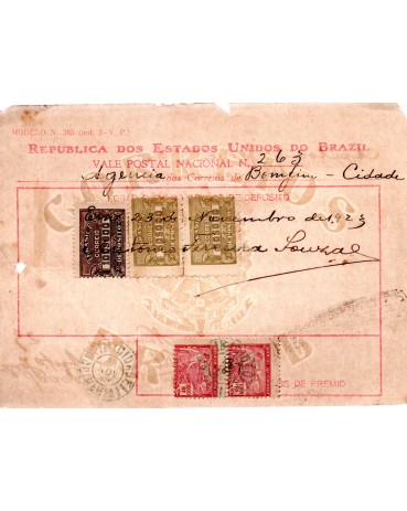 Vale Postal Nº263 de Bonfim 23/11/1923 - 24.367 veja defeitos