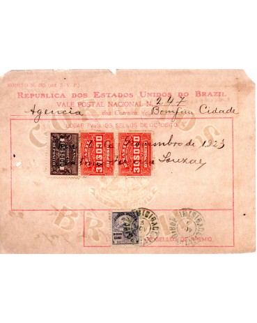 Vale Postal Nº247 em Bonfim-Bahia, 06/11/1923 - 24.369