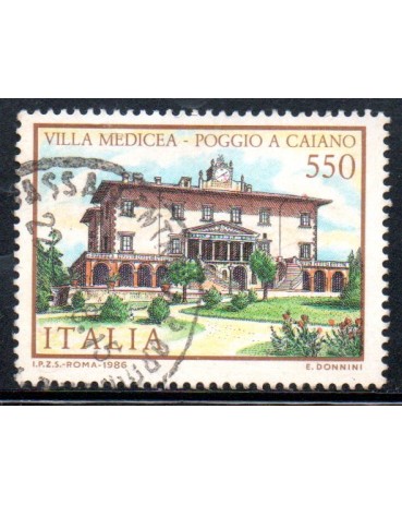 Italia 1986 Vila Medicea 24.428 Carimbado