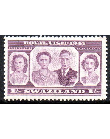 Swazilandia 1d 1947 24.606 M