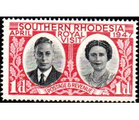 Rodésia 1947 1d 24.608 M
