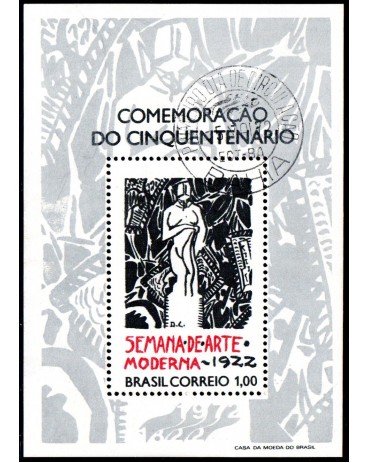 1972 B31 Semana de Arte Moderna CBC BAHIA 24.677 Mint com goma perfeito - 1 LP