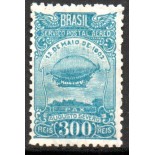 A019 Aeronáutica Dirigível de Augusto Severo 24.706 M, sem goma 
