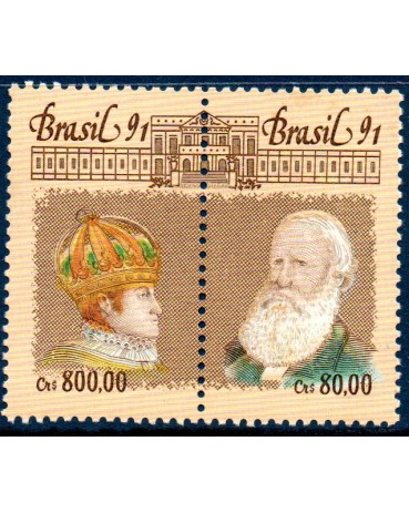 C1768/1769 Centenário da Morte de D. Pedro II "Destacado do Bloco 89" 24.719 M