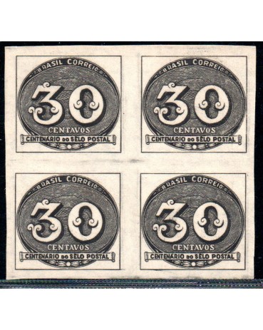 1943 C180  Quadra Centenário do selo Brasileiro 24.877 Novo