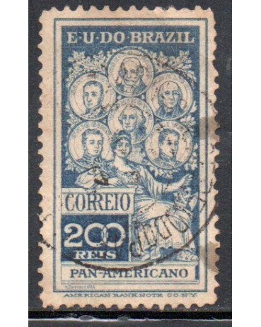 1909 C9 Selo Panamericano 24.915 Carimbos diversos