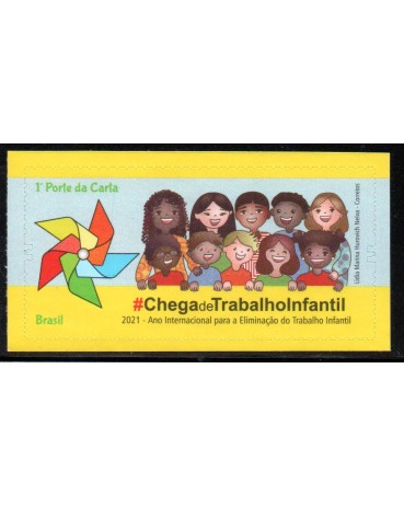 C3984 - 2021 SELO ANO INTERNACIONAL PARA ELIMINAÇÃO DO TRABALHO INFANTIL, AUTOADESIVO  24.918 MINT        